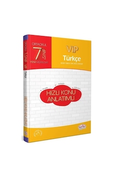 7.Sınıf Vip Türkçe Hızlı Konu Anlatım - Editör Yayınevi 7.Sınıf Vip Türkçe Hızlı Konu Anlatım - Editör Yayınevi