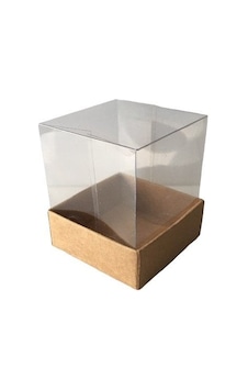 Kraft Sabun Kokulu Taş Mum Asetat Kutusu 5x5x8 Cm 50 Adet Kraft Sabun Kokulu Taş Mum Asetat Kutusu 5x5x8 Cm 50 Adet
