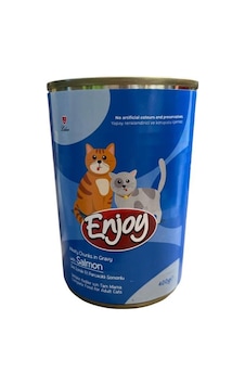 Enjoy Somonlu Kedi Konservesi Sos İçinde Et Parçacıklı 400 Gr Enjoy Somonlu Kedi Konservesi Sos İçinde Et Parçacıklı 400 Gr