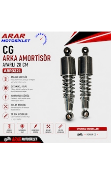 Cg Arka Amortisör Ayarlı 28 Cm-arr3221 Cg Arka Amortisör Ayarlı 28 Cm-arr3221