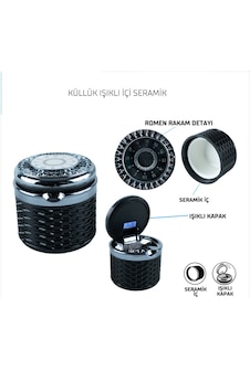 Küllük Işıklı Siyah Seramik