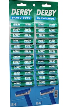 Derby Banyo Body Tek Bıçak Kartelalı Jilet 48pcs