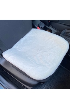Yumuşak Tüylü Peluş Serme Oto Koltuk Koruyucu Minder Ön Tekli Beyaz Beyaz Yumuşak Tüylü Peluş Serme Oto Koltuk Koruyucu Minder Ön Tekli Beyaz Beyaz