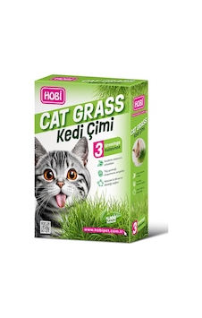 Hobi Kedi Çimi - Cat Grass 3 Kullanımlık Doğal Buğday Tohumlu Sağlık Desteği Hobi Kedi Çimi - Cat Grass 3 Kullanımlık Doğal Buğday Tohumlu Sağlık Desteği