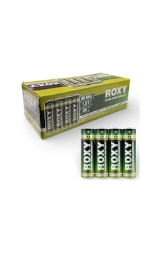 Roxy Aa Pvc Kılıflı Çinko Karbon Pil - 60 Adet Roxy Aa Pvc Kılıflı Çinko Karbon Pil - 60 Adet