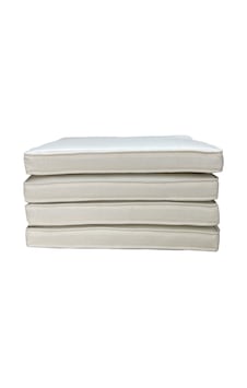 Koton Krem Fitilli 53x46 Cm Sandalye Ölçüsüne Uygundur. 4 Parça Sandalye Koltuk Minder Seti Krem