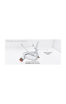 Hızlı Şarj Usb Type C Kablo/şarj Soketli Usb Kablosu Beyaz - 808971379