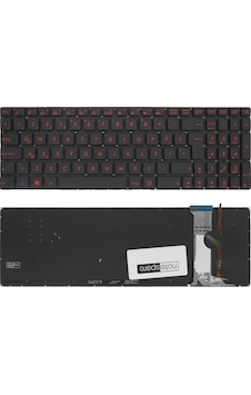 Asus Uyumlu N551vw-cn007t, N551vw-cn009t, N551vw-fy273t, N551zu-cn024h Klavye Tr Işıklı Siyah Asus Uyumlu N551vw-cn007t, N551vw-cn009t, N551vw-fy273t, N551zu-cn024h Klavye Tr Işıklı Siyah