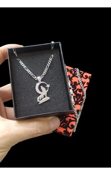 Modahilye - 925 Ayar Gümüş Bozkurt Ayyıldız Kolye Gümüş Modahilye - 925 Ayar Gümüş Bozkurt Ayyıldız Kolye Gümüş