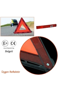 Katlanabilir Kutulu Üçgen Reflektör - Uyarı Reflektörü Katlanabilir Kutulu Üçgen Reflektör - Uyarı Reflektörü