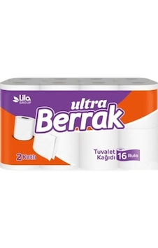 Berrak 2 Katlı Tuvalet Kağıdı 3 x 16 Rulo Berrak 2 Katlı Tuvalet Kağıdı 3 x 16 Rulo