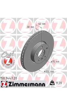 Zımmermann 150.3447.20 Fren Diski Ön Bmw E70 F15 E71 F16 34116886478 - Zımmermann 150.3447.20 Fren Diski Ön Bmw E70 F15 E71 F16 34116886478 -
