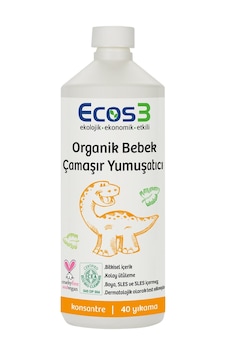 Ecos3 Organik Konsantere Bebek Çamaşır Yumuşatıcı 40 Yıkama 1 L Ecos3 Organik Konsantere Bebek Çamaşır Yumuşatıcı 40 Yıkama 1 L