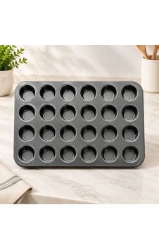 24 Bölmeli Metal Muffin Kek Kalıbı Sarı 24 Bölmeli Metal Muffin Kek Kalıbı Sarı