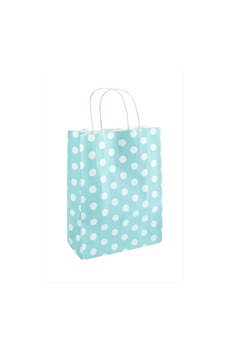 8x18x24 - 932 - Cm Benekli Büküm Saplı Kağıt Poşet 1 - Ece-umay - Adet Mavi 8x18x24 - 932 - Cm Benekli Büküm Saplı Kağıt Poşet 1 - Ece-umay - Adet Mavi