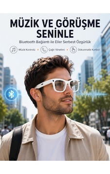 Kameralı Akıllı Gözlük Bluetooth Telefon Görüşmeli Video Fotoğraf Kayıtlı Aı Çeviri Destekli Dokunmatik Kontrollü Kameralı Akıllı Gözlük Bluetooth Telefon Görüşmeli Video Fotoğraf Kayıtlı Aı Çeviri Destekli Dokunmatik Kontrollü