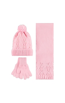 Civil Girls Garson 10-13 Yaş Atkı Bere Eldiven Set - Pembe Civil Girls Garson 10-13 Yaş Atkı Bere Eldiven Set - Pembe
