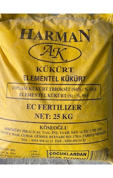Harman Akkukurt 25 Kg Toz Kukurt Harman Akkukurt 25 Kg Toz Kukurt