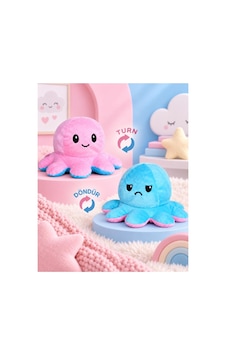 Pufu Toys Sevimli Yüz Değiştiren Ahtapot Çok Renkli Pufu Toys Sevimli Yüz Değiştiren Ahtapot Çok Renkli