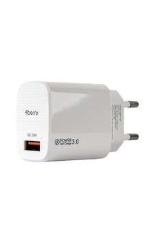 Au13 Usb Duvar Şarj Adaptörü 18w 3.0a Hızlı Şarj Başlığı Beyaz Au13 Usb Duvar Şarj Adaptörü 18w 3.0a Hızlı Şarj Başlığı Beyaz