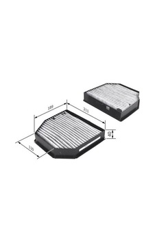 Bosch 1987435508 Polen Filtresi Karbonlu W461 03 W463 15 R230 01 12 R199 04 2308300418