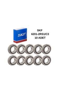 Skf 6201-2rs1/c3 Rulman 12x32x10 Sabit Bilyalı-10 Adet