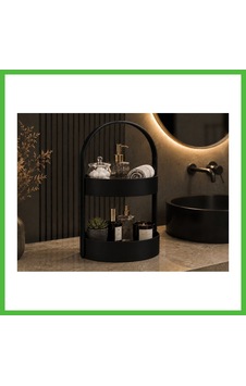 Vaveni 3d Baskı İki Katlı Banyo Düzenleyici - Taşınabilir Organizer Ve Saklama Standı-siyah Arz Vaveni 3d Baskı İki Katlı Banyo Düzenleyici - Taşınabilir Organizer Ve Saklama Standı-siyah Arz
