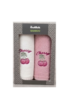 Özdilek Sweet Cherry Krem-pembe 2li Kutulu Havlu Özdilek Sweet Cherry Krem-pembe 2li Kutulu Havlu