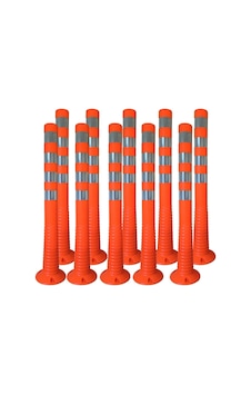Delinatörler Şerit Ayırıcı Delinatör Otopark Trafik Esnek 100 Cm Delinatör 10 Adet Delinatörler Şerit Ayırıcı Delinatör Otopark Trafik Esnek 100 Cm Delinatör 10 Adet