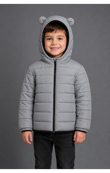 Mnk Baby & Kids Erkek Çocuk Kapüşonlu İçi Polarlı Fermuarlı Şişme Mont M00858 Açık Gri Mnk Baby & Kids Erkek Çocuk Kapüşonlu İçi Polarlı Fermuarlı Şişme Mont M00858 Açık Gri