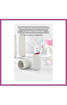 Gees Global Beyaz Seyahat Tipi Diş Fırçası & Aksesuar Kutusu & Çok Amaçlı Saklama Kabı Gbzs Gees Global Beyaz Seyahat Tipi Diş Fırçası & Aksesuar Kutusu & Çok Amaçlı Saklama Kabı Gbzs