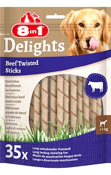 8in1 Delights Twisted Sticks Biftekli Köpek Ödül Kemiği 35 Adet 8in1 Delights Twisted Sticks Biftekli Köpek Ödül Kemiği 35 Adet