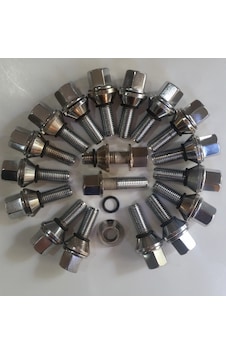 Bijon Takımı Krom Kaplı M12x1.5 - Aa=19mm Dış=28 Mm Tam boy:54