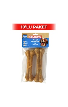 Snacky Natural Köpek Çiğneme Kemiği 15 Cm 2'li 10 Paket Snacky Natural Köpek Çiğneme Kemiği 15 Cm 2'li 10 Paket