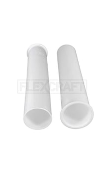 P2238 Boru Drenaj Uygulamaları İçin Plastik 8 İnç Flanşlı Süzgeç Kuyruk Parçası 1-1/2 İnç Beyaz Açık Ahşap