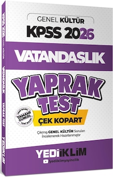 Yediiklim Yayınları 2026 Kpss Genel Kültür Vatandaşlık Çek Kopart Yaprak Test Yediiklim Yayınları 2026 Kpss Genel Kültür Vatandaşlık Çek Kopart Yaprak Test