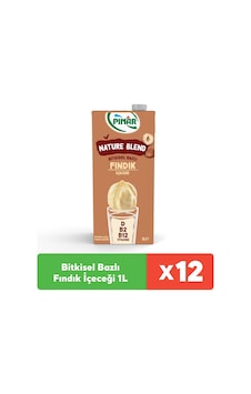 Nature Blend Bitkisel Bazlı Fındık İçeceği 1 L Vegan Laktozsuz X 12 Adet Nature Blend Bitkisel Bazlı Fındık İçeceği 1 L Vegan Laktozsuz X 12 Adet