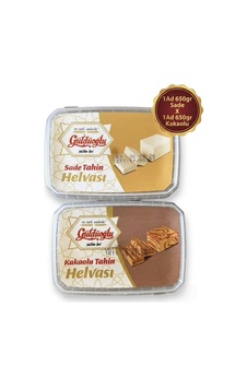 Tahin Helvası Paketi - 1 Adet Sade 650g + 1 Adet Kakaolu 650g Tahin Helvası Paketi - 1 Adet Sade 650g + 1 Adet Kakaolu 650g