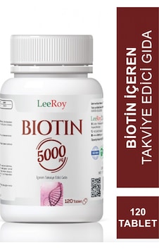 Leeroy Biotin 5000 Mg 120 Tablet Leeroy Biotin 5000 Mg 120 Tablet