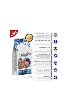 Exclusion Düşük Tahıllı Monoprotein Ton Balıklı Yetişkin Kedi Maması 1500 G Exclusion Düşük Tahıllı Monoprotein Ton Balıklı Yetişkin Kedi Maması 1500 G
