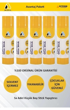 Adel Stick Yapıştırıcı 8 Gram - 5 Adet Adel Stick Yapıştırıcı 8 Gram - 5 Adet