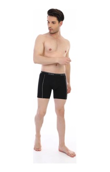 Moda Dua Çift Kaplan 855 Uzun Erkek Boxer Siyah Moda Dua Çift Kaplan 855 Uzun Erkek Boxer Siyah
