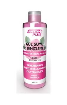 Softto Plus Gül Suyu Yüz Temizleme Jeli 200 ML