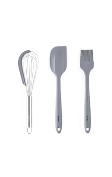 Tantitoni Gri Renkli Silikon Spatula ,fırça,ve Çırpıcı Seti Tantitoni Gri Renkli Silikon Spatula ,fırça,ve Çırpıcı Seti