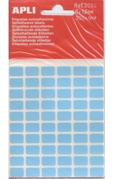 Apli Etiket 8x12 Mm Mavi 300 Lü 25 Paket / 7500 Adet Etiket Çok Renkli Apli Etiket 8x12 Mm Mavi 300 Lü 25 Paket / 7500 Adet Etiket Çok Renkli