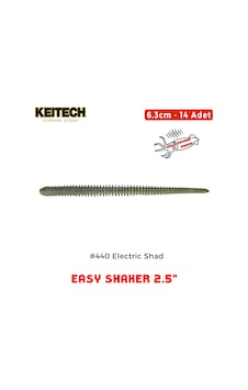 Keitech Easy Shaker 6.3cm 2.5" 440 Electric Shad Kokulu Silikon Kurt Keitech Easy Shaker 6.3cm 2.5" 440 Electric Shad Kokulu Silikon Kurt