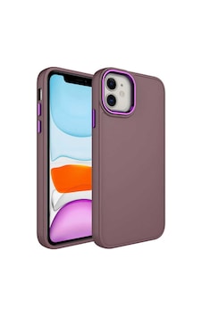 Apple Uyumlu iPhone 11 Kılıf Metal Çerçeve Ve Buton Tasarımlı Silikon Zore Luna Kapak Mavi Açık Apple Uyumlu iPhone 11 Kılıf Metal Çerçeve Ve Buton Tasarımlı Silikon Zore Luna Kapak Mavi Açık