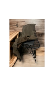 Kahverengi Dokulu Peluş Kumaş 100x150cm Koltuk Şalı, Ev Tekstili Kahverengi Kahverengi