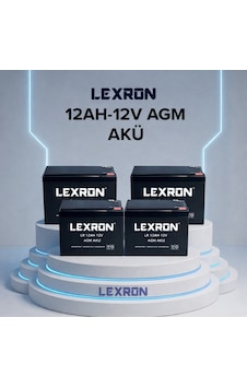 Lexron 12ah 12v Agm Akü 4 Adet Lexron 12ah 12v Agm Akü 4 Adet