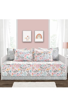 Pixie Fox 6 Parça Yatak Örtüsü Seti, Gri Ve Pembe, 99 Cm X 190 Cm Çok renkli Pixie Fox 6 Parça Yatak Örtüsü Seti, Gri Ve Pembe, 99 Cm X 190 Cm Çok renkli